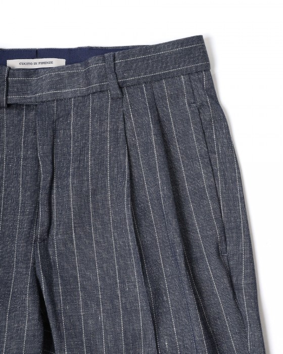 giabsarchivioヘアラインリネン パンツ【BOCCACCIO/ボッカッチョ】09l