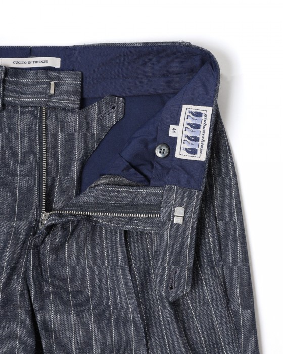 giabsarchivioヘアラインリネン パンツ【BOCCACCIO/ボッカッチョ】10l