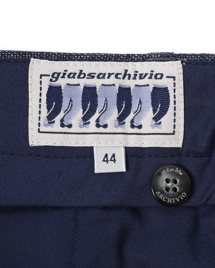 giabsarchivioヘアラインリネン パンツ【BOCCACCIO/ボッカッチョ】16l