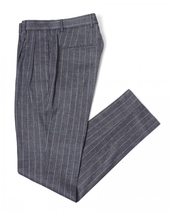 giabsarchivioヘアラインリネン パンツ【BOCCACCIO/ボッカッチョ】ma