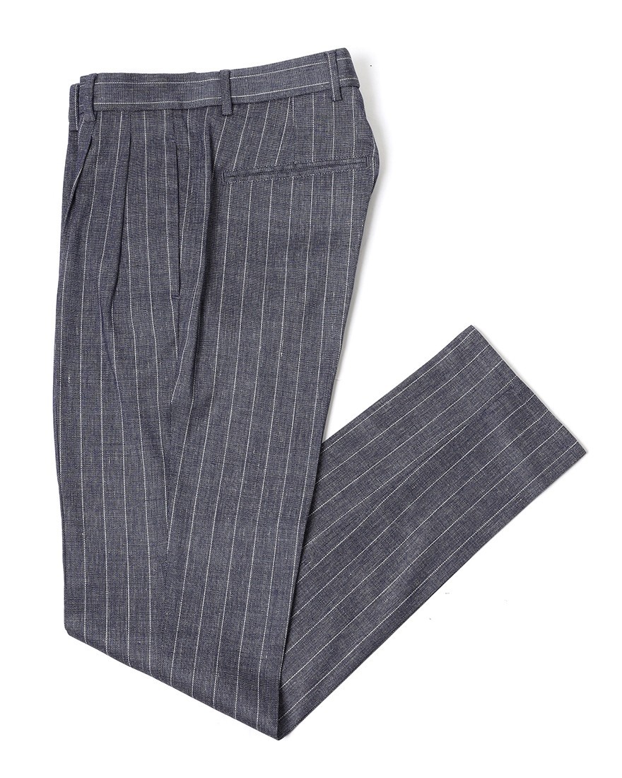 giabsarchivioヘアラインリネン パンツ【BOCCACCIO/ボッカッチョ】ma