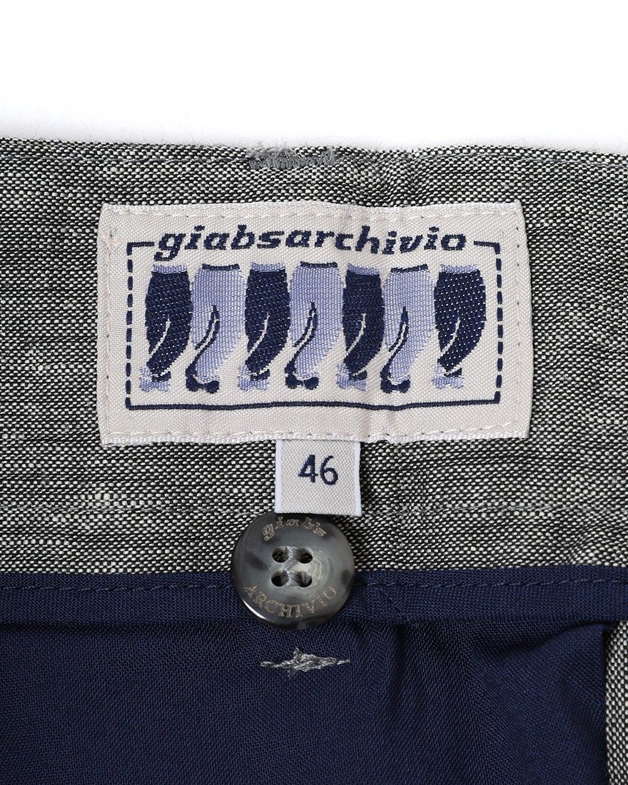 giabsarchivioテクノリネンパンツ【VIRGILIO/ヴィルジリオ】18l