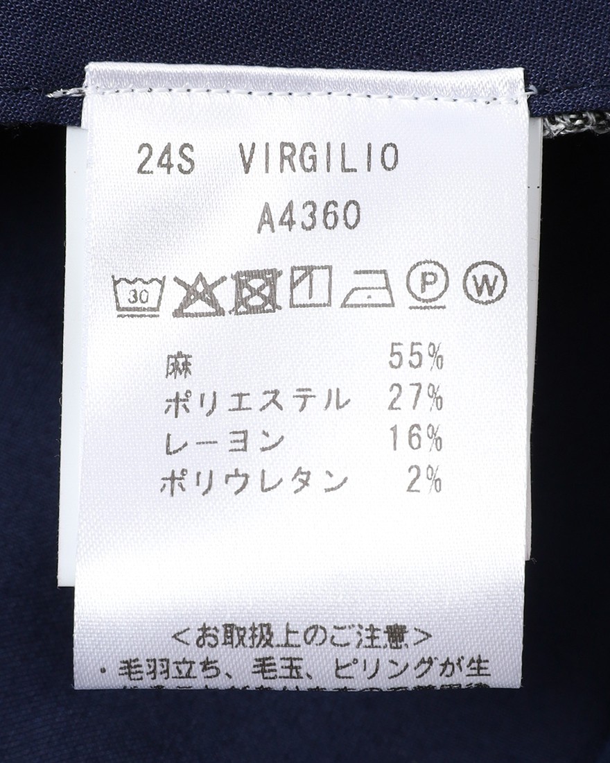 giabsarchivioテクノリネンパンツ【VIRGILIO/ヴィルジリオ】22l