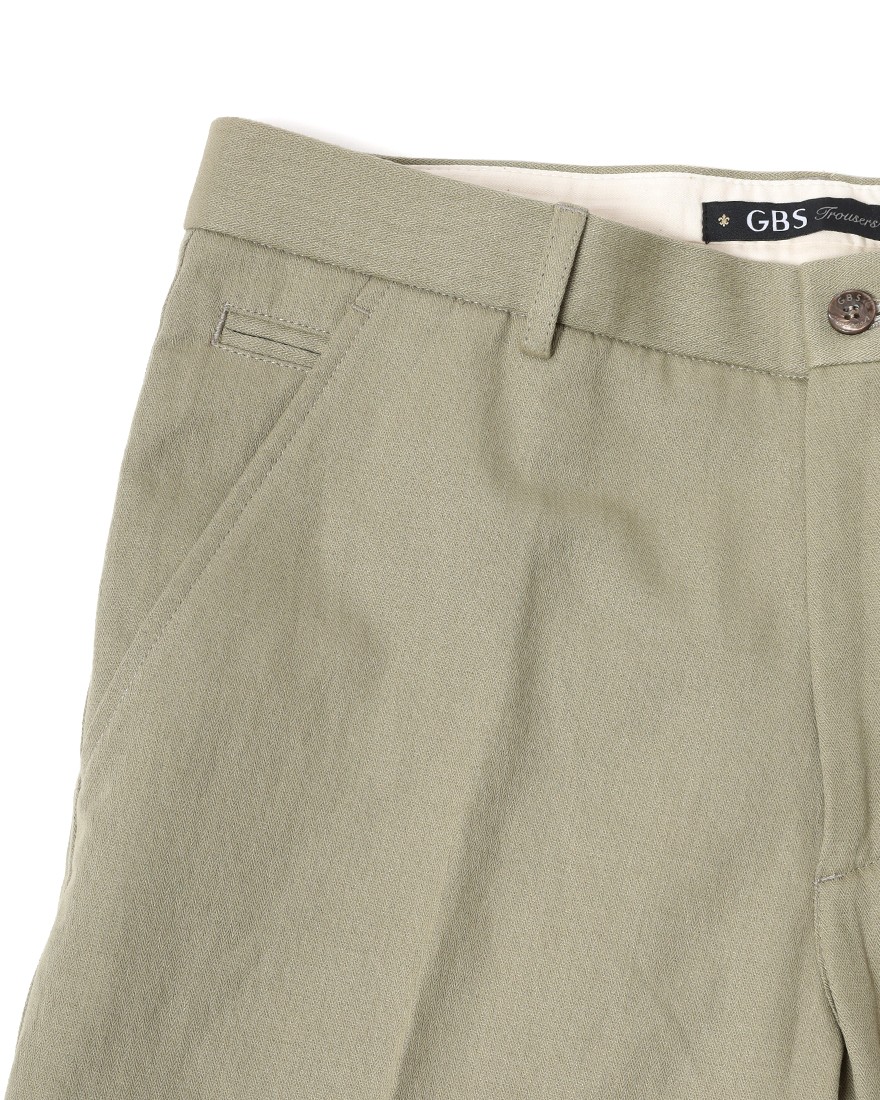GBSコットンリネンへリンボーン パンツ08l