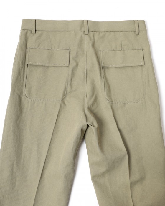 GBSコットンリネンへリンボーン パンツ13l
