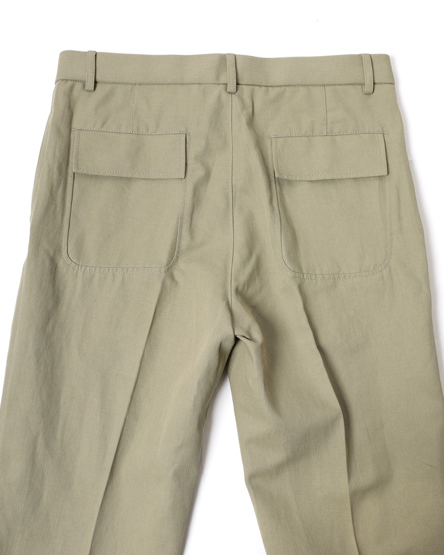 GBSコットンリネンへリンボーン パンツ13l