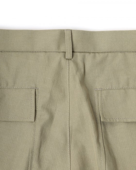 GBSコットンリネンへリンボーン パンツ14l