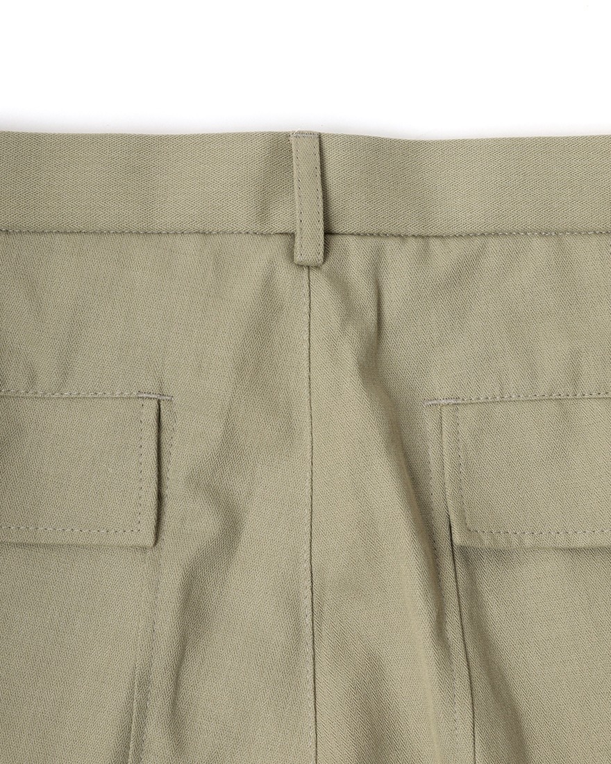 GBSコットンリネンへリンボーン パンツ14l