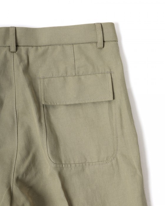 GBSコットンリネンへリンボーン パンツ16l