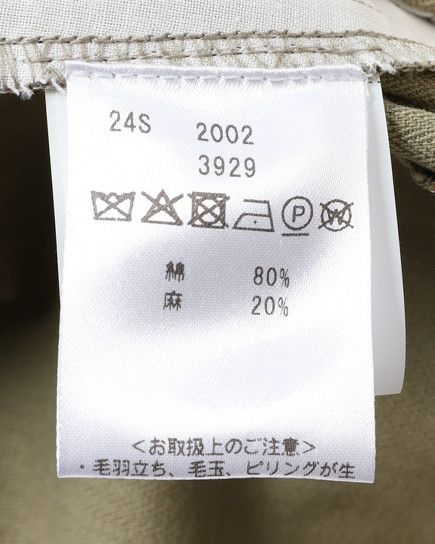 GBSコットンリネンへリンボーン パンツ21l