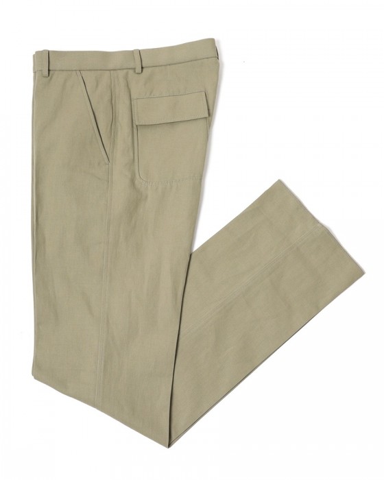 GBSコットンリネンへリンボーン パンツma