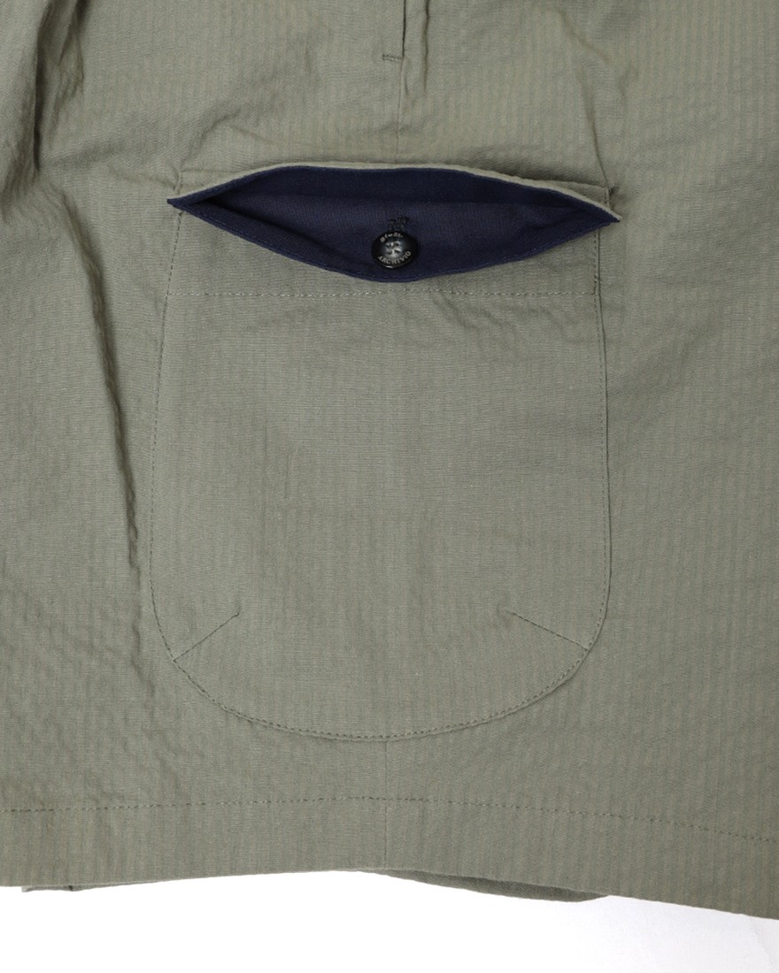 giabsarchivioコットンシアサッカー カーゴショートパンツ【PIERO/SH/ピエロ】16l