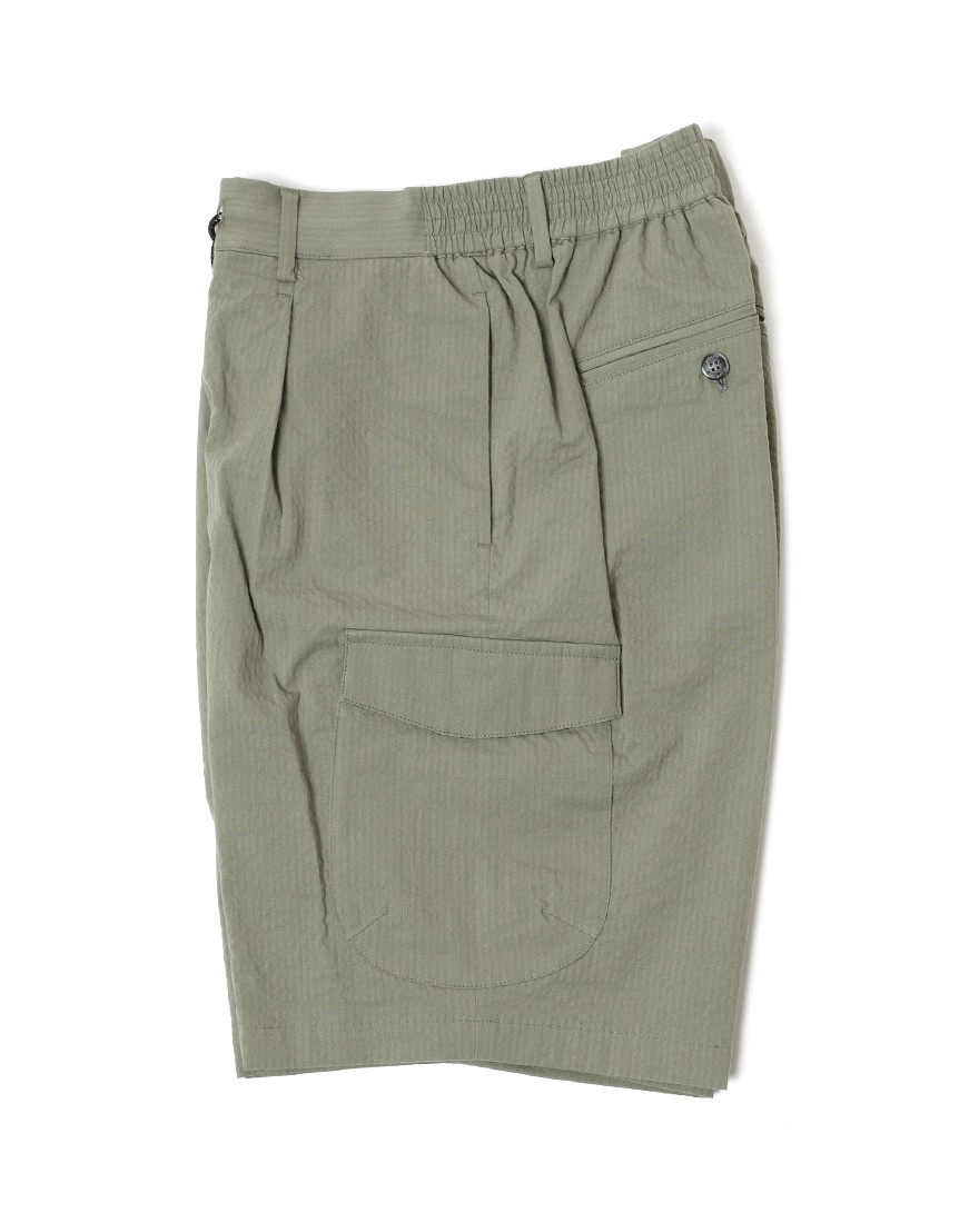 giabsarchivioコットンシアサッカー カーゴショートパンツ【PIERO/SH/ピエロ】c0