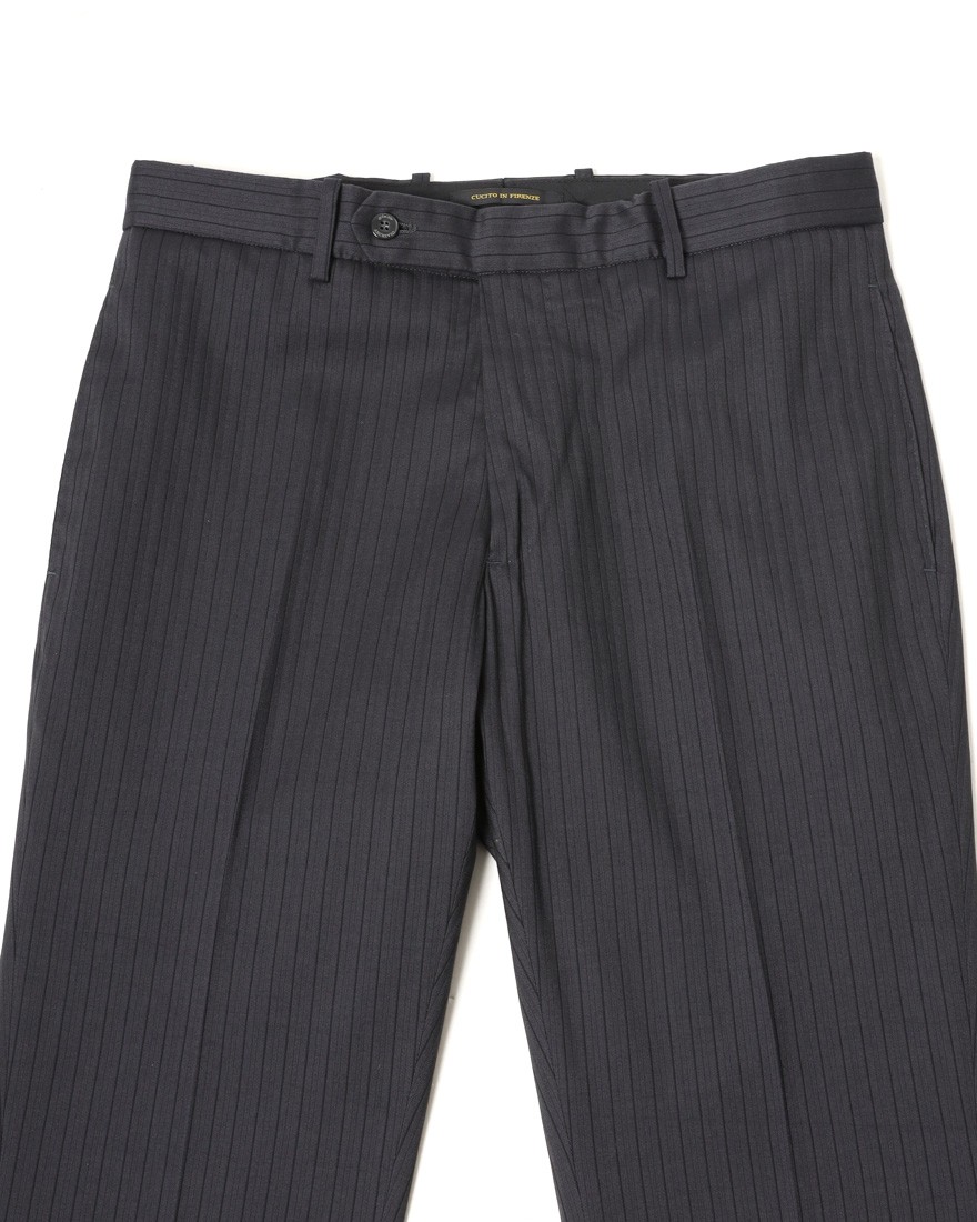 giabsarchivioストライプ コットンシルク テーパード パンツ【MASOLINO GOLD/マゾリーノ ゴールド】06l