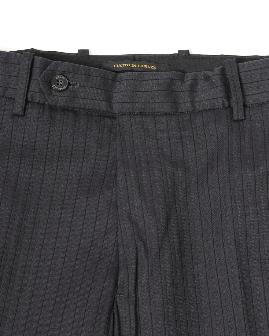 giabsarchivioストライプ コットンシルク テーパード パンツ【MASOLINO GOLD/マゾリーノ ゴールド】07l