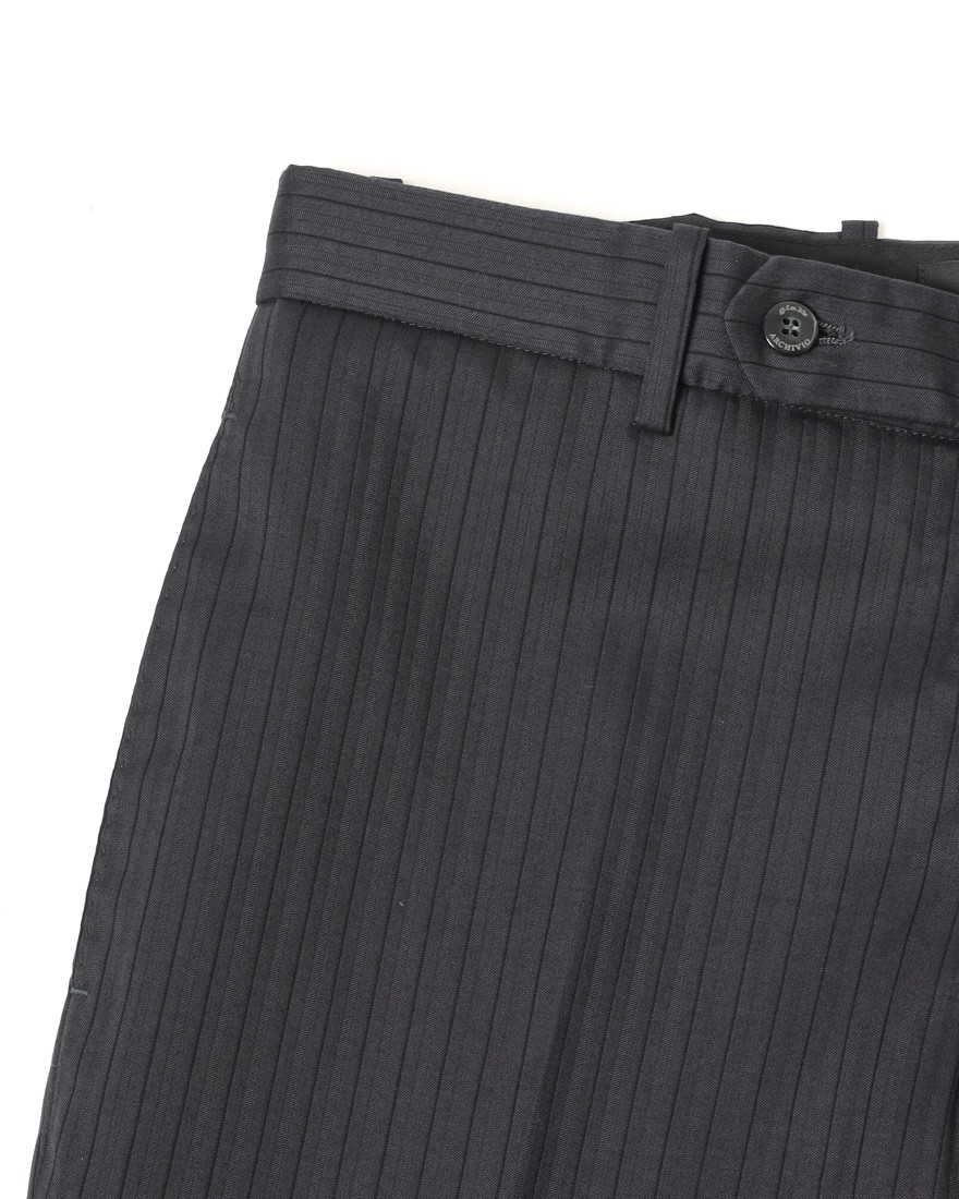 giabsarchivioストライプ コットンシルク テーパード パンツ【MASOLINO GOLD/マゾリーノ ゴールド】08l