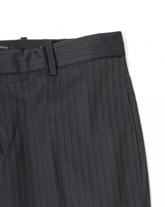 giabsarchivioストライプ コットンシルク テーパード パンツ【MASOLINO GOLD/マゾリーノ ゴールド】09l