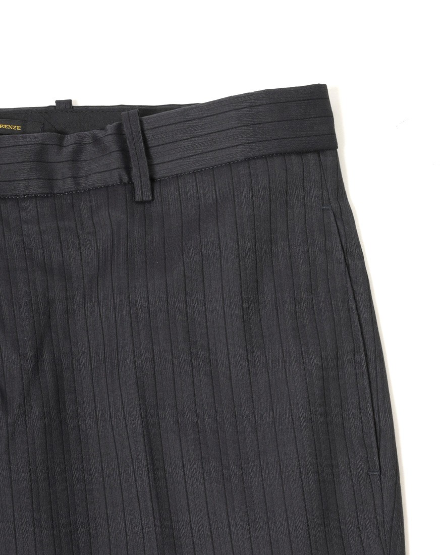 giabsarchivioストライプ コットンシルク テーパード パンツ【MASOLINO GOLD/マゾリーノ ゴールド】09l