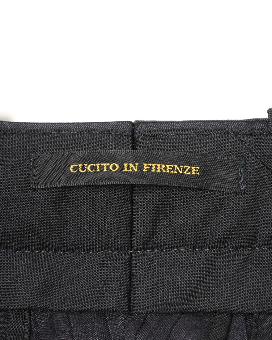 giabsarchivioストライプ コットンシルク テーパード パンツ【MASOLINO GOLD/マゾリーノ ゴールド】12l