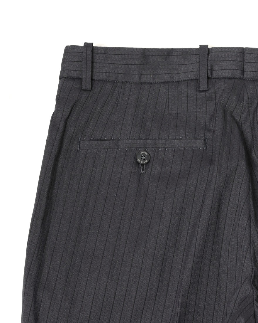 giabsarchivioストライプ コットンシルク テーパード パンツ【MASOLINO GOLD/マゾリーノ ゴールド】15l