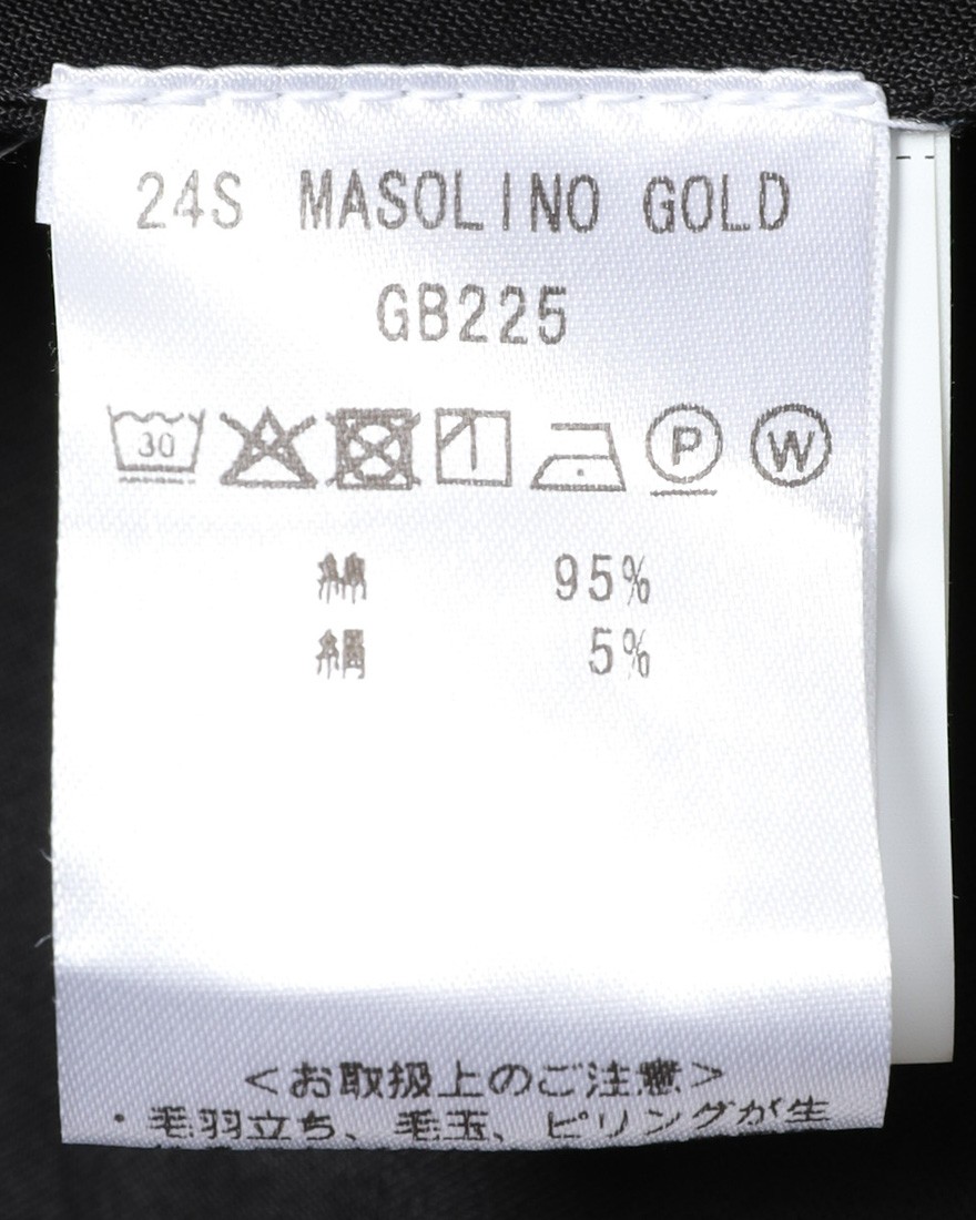 giabsarchivioストライプ コットンシルク テーパード パンツ【MASOLINO GOLD/マゾリーノ ゴールド】20l