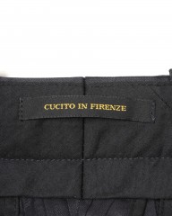 giabsarchivioストライプ コットンシルク テーパード パンツ【MASOLINO GOLD/マゾリーノ ゴールド】mb_12l