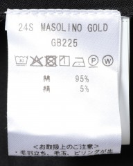 giabsarchivioストライプ コットンシルク テーパード パンツ【MASOLINO GOLD/マゾリーノ ゴールド】mb_20l