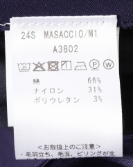 giabsarchivioエアリーテクノコットン テーパード パンツ【MASACCIO/マサッチョ】mb_20l