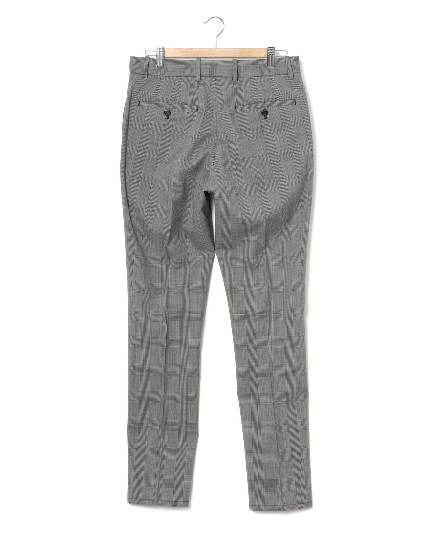 giabsarchivioグレンチェック ウール テーパード パンツ【MASOLINO GOLD/マゾリーノ ゴールド】05l