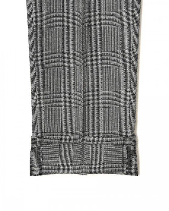 giabsarchivioグレンチェック ウール テーパード パンツ【MASOLINO GOLD/マゾリーノ ゴールド】18l