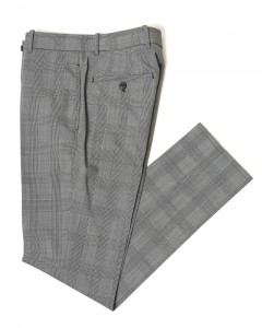 グレンチェック ウール テーパード パンツ【MASOLINO GOLD/マゾリーノ ゴールド】