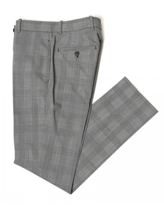 giabsarchivioグレンチェック ウール テーパード パンツ【MASOLINO GOLD/マゾリーノ ゴールド】ma