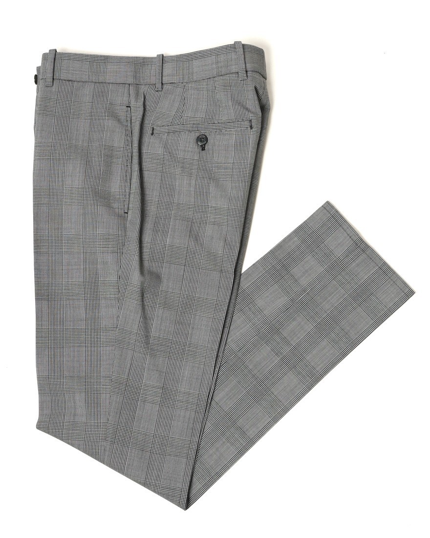 giabsarchivioグレンチェック ウール テーパード パンツ【MASOLINO GOLD/マゾリーノ ゴールド】ma