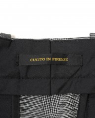 giabsarchivioグレンチェック ウール テーパード パンツ【MASOLINO GOLD/マゾリーノ ゴールド】mb_11l