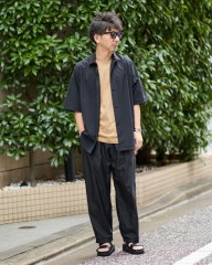 TEATORAナイロン ワイドテーパードパンツ【WALLET PANTS RESORT HL】mb_ma