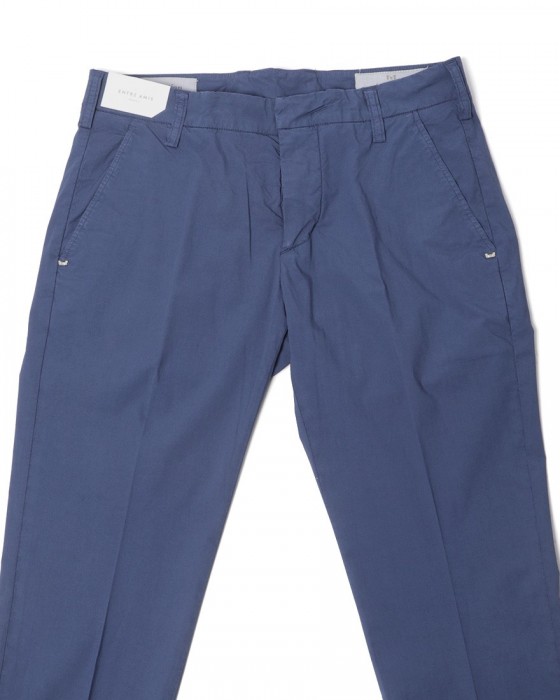 Entre Amis※ワケあり※コットン ノープリーツスリムストレッチパンツ01l
