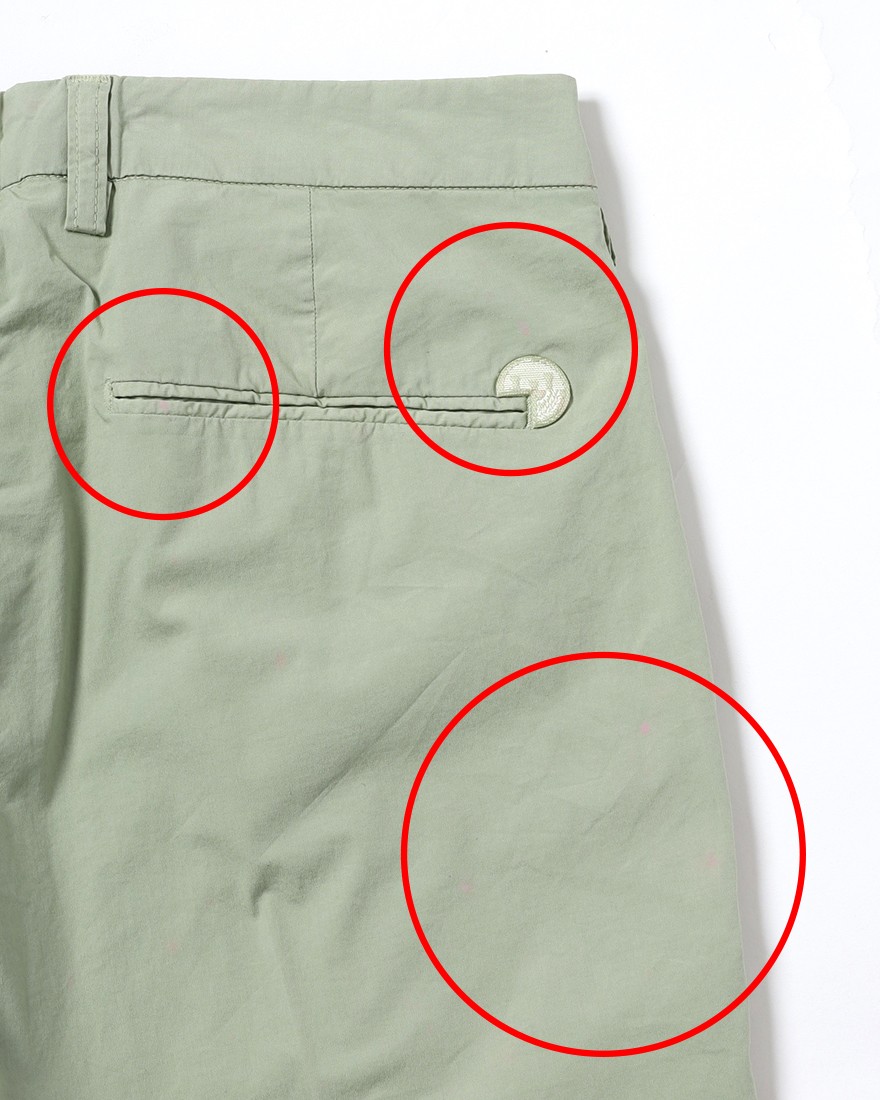 Entre Amis※ワケあり※コットン ノープリーツスリムストレッチパンツ28l