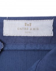 Entre Amis※ワケあり※コットン ノープリーツスリムストレッチパンツmb_07l