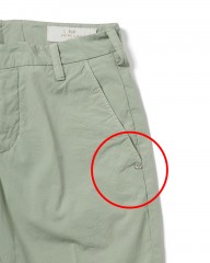 Entre Amis※ワケあり※コットン ノープリーツスリムストレッチパンツmb_25l