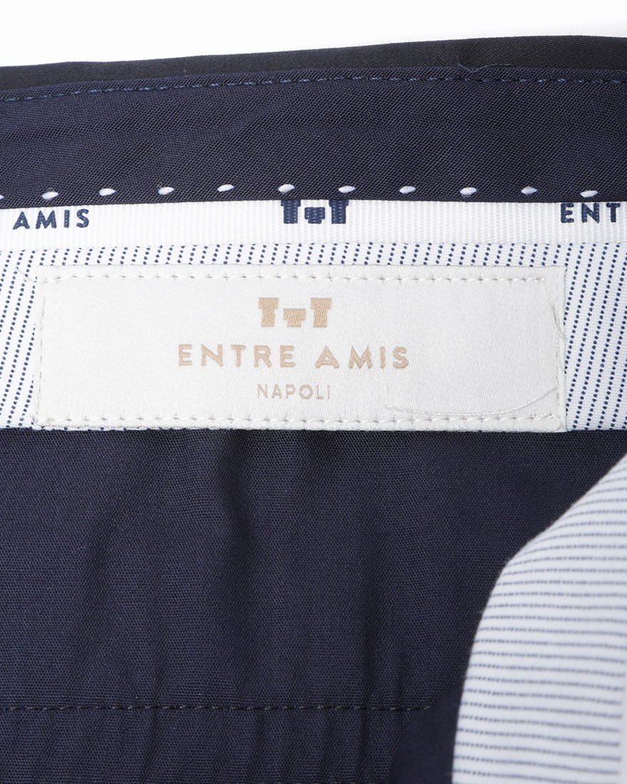 Entre Amisノープリーツスリムフィットテーパードパンツ09l