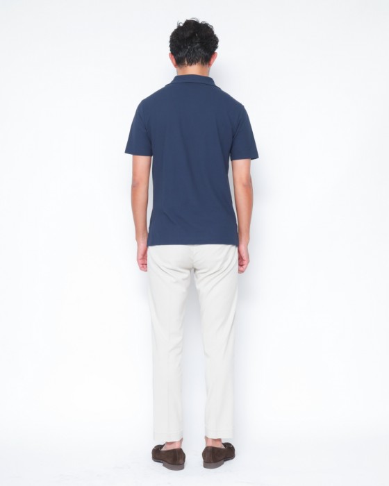 Entre Amis9分丈 スリムテーパード ノープリーツ パンツ25l