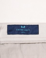 Entre Amis9分丈 スリムテーパード ノープリーツ パンツmb_13l