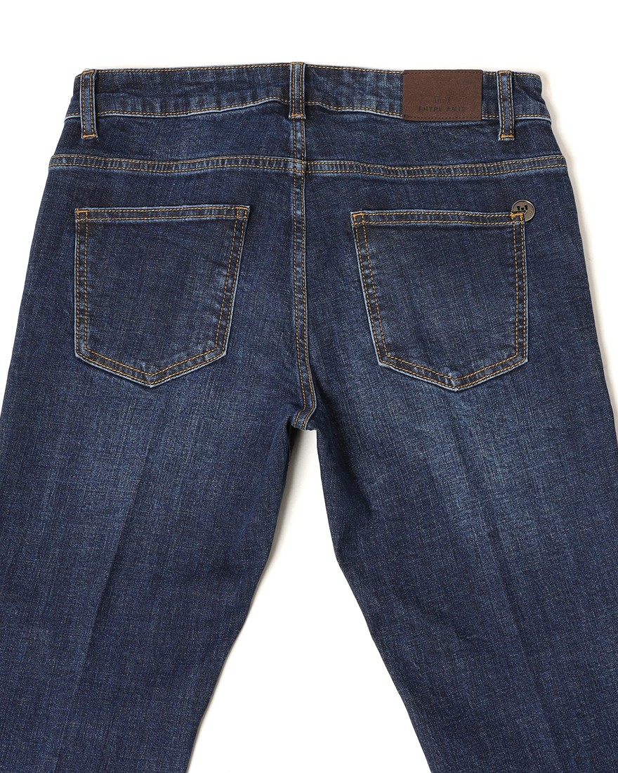 Entre Amisスリムテーパード ミディアムウォッシュデニム12l