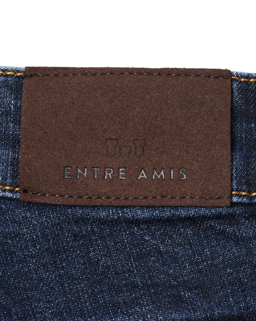 Entre Amisスリムテーパード ミディアムウォッシュデニム15l