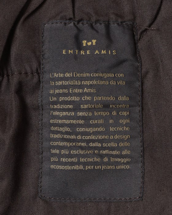 Entre Amisスリムテーパード ミディアムウォッシュデニム21l