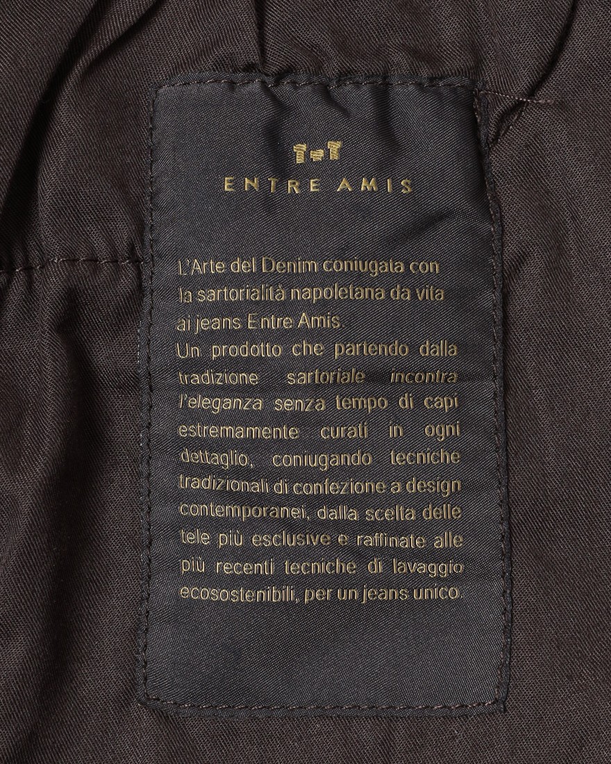 Entre Amisスリムテーパード ミディアムウォッシュデニム21l