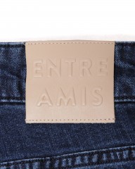 Entre Amis9分丈スリムテーパード インディゴブルー ストレッチデニムmb_15l