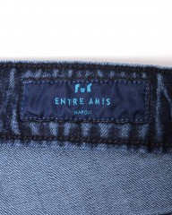 Entre Amis9分丈スリムテーパード インディゴブルー ストレッチデニムmb_22l