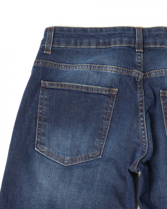 Entre Amisスリムテーパード フェードブルーデニム13l