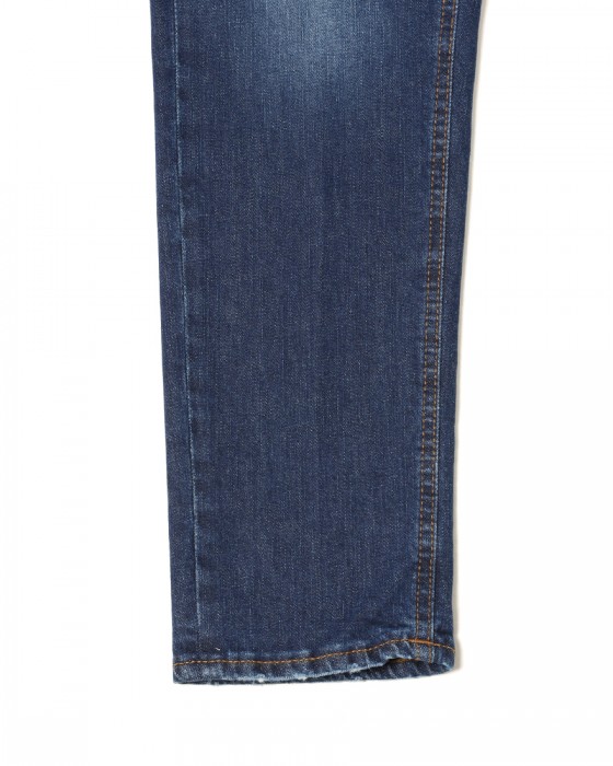 Entre Amisスリムテーパード フェードブルーデニム16l